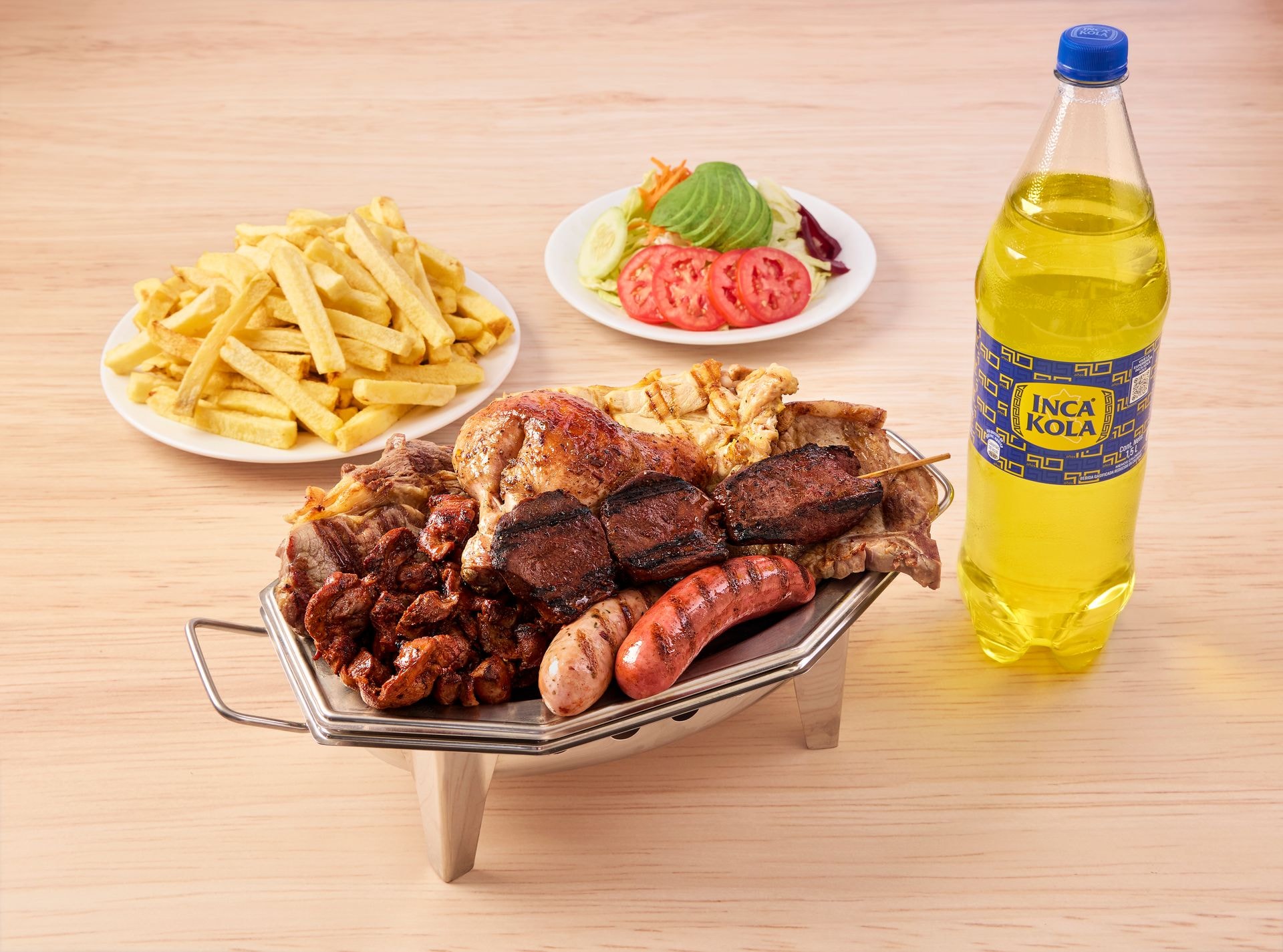 Parrilla Brasa Norkys y gaseosa 1.5L